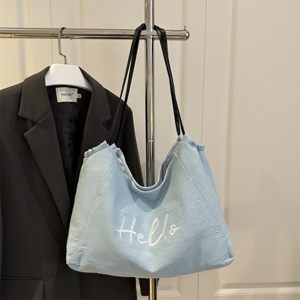 Korean Style Commuting Shoulder Pouch Portable Large Capacity Underarm Bag  Summer