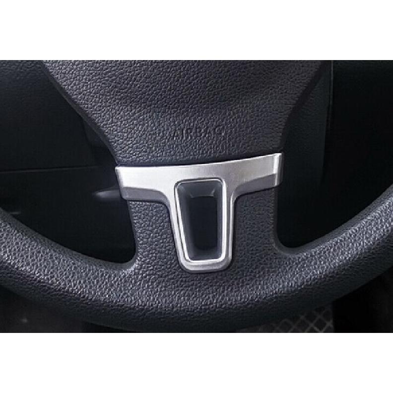 For Volkswagen Tiguan 2010-2016 ABS Silver Steering Wheel Sheet Cover Trim 1PCS