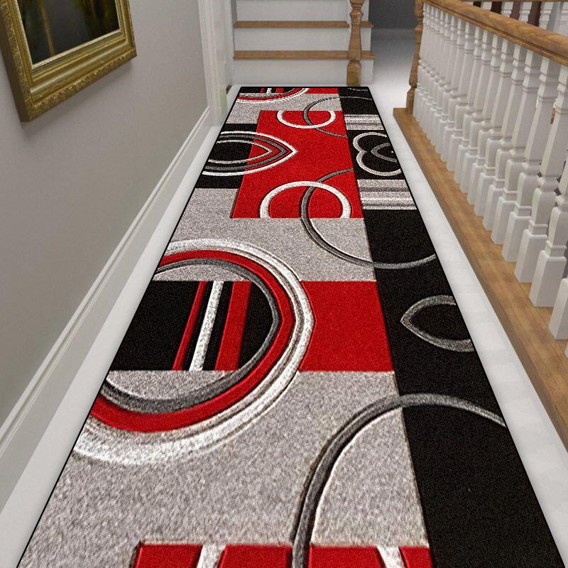 

Геометрический скандинавский длинный ковер для коридора, противоскользящий, коврики для прихожей, украшение дома, прихожая, входной коврик, моющийся ковер-дорожка 160*200cm