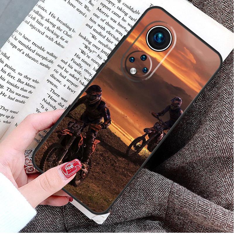 Moto Cross Motorcycle Sports Case For Honor Magic V5 5 6 7 Pro Honor X9c X9b X9a X8a X8b X7a 50 70 90 400 200 Lite Cover
