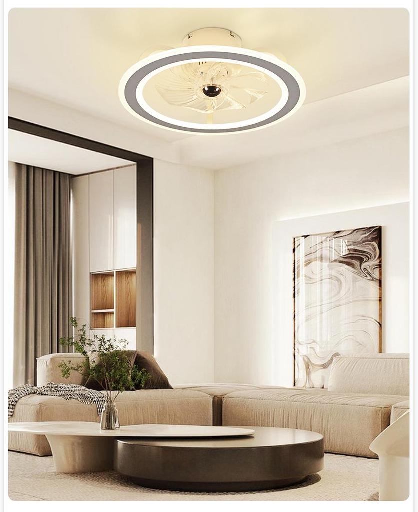 Modern LED Ceiling Fan Light with High Power and Wide Voltage (85-265V) for Restaurants