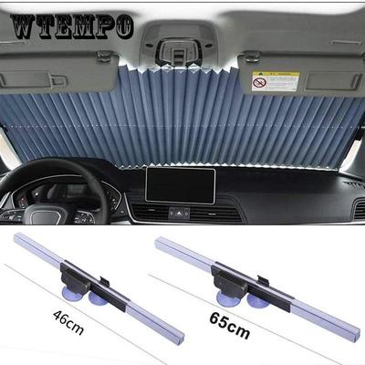 46/65cm Retractable Sun Shade Cover Car Suv Truck Windshield Sun Shade Rear Window Sunshade Uv Protection Curtain