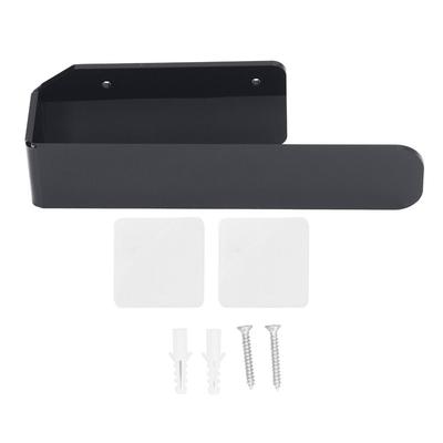 Transparent Black Hand Towel Holder Wall Mounted Towel Hanger  Bathroom Kitchen Toilet Laundry Room