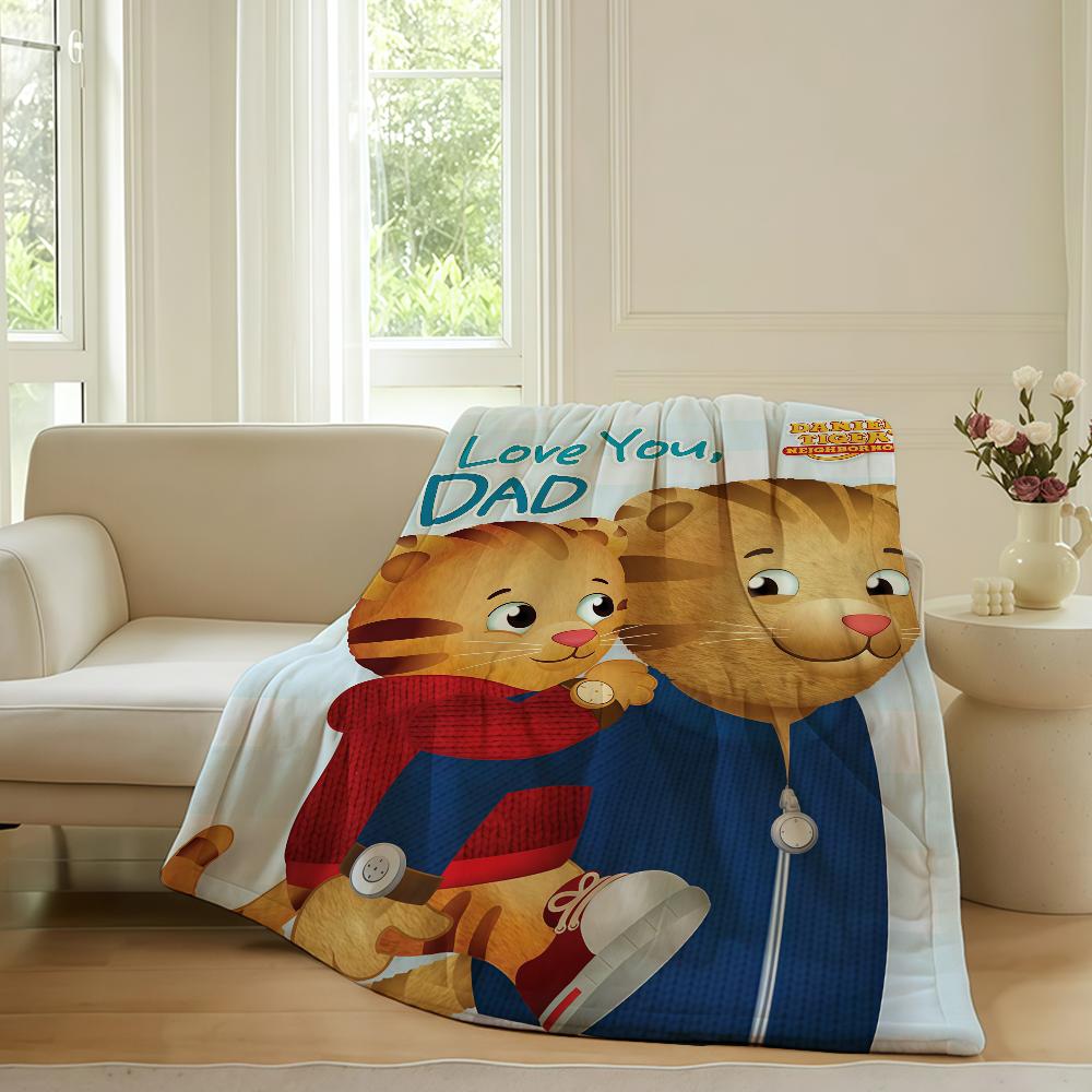 Cartoon Daniel Tiger's Buurt Deken Voor Bank Kantoor Bed Vliegtuig Reizen Slapen Lezen Ontspannen Kamperen Zacht En Warm