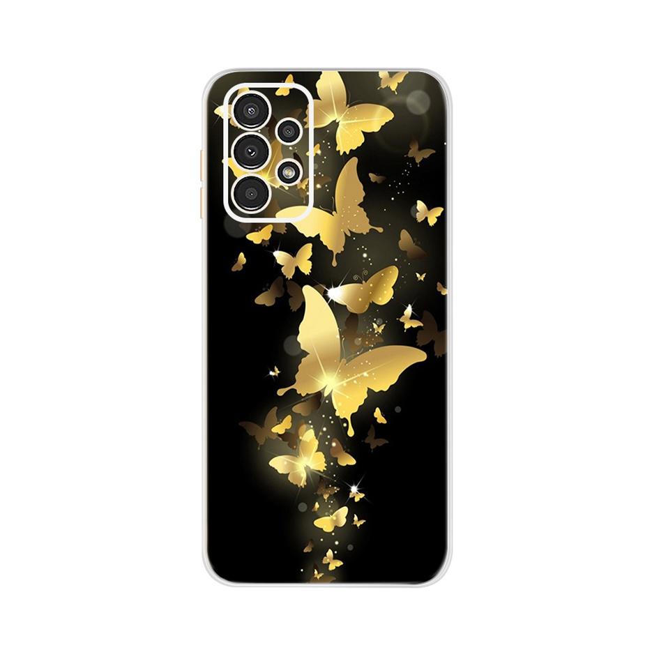 For Samsung Galaxy A13 4G Case Cute Cat Buttefly Soft Silicone Slim Fundas Phone Back Case For Samsung A13 A 13 GalaxyA13 Bumper