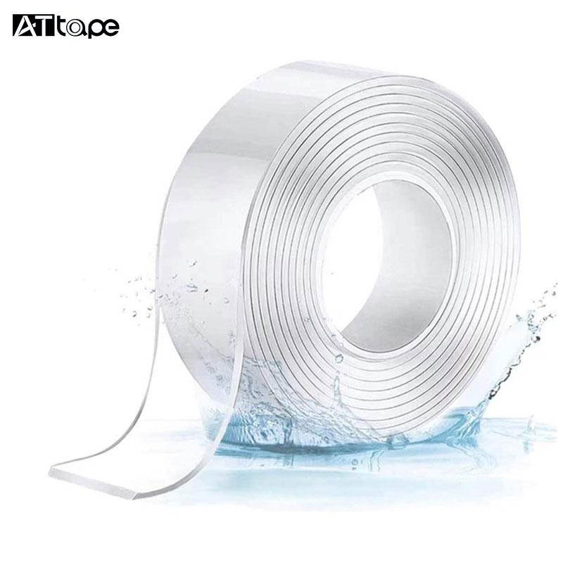 Christmas Double Sided Pressure Sensitive Waterproof Acrylic Elastomeric Hook White Nano Tape 1mm/3mm Thickness for Masking