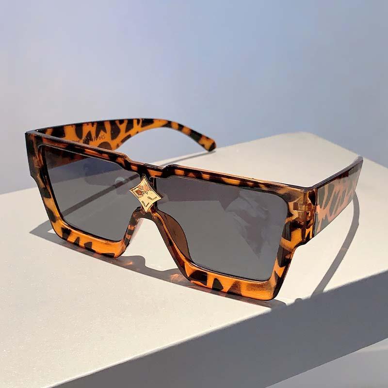 Big Frame Square Sunglasses Women Men Luxury Brand Designer Vintage Steampunk Shades UV400 Protection