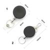 4cm ID Badge Holder Retractable Carabiner Clip Anti-Lost Anti-Lost Key Ring