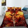 3D Printed Animal Bedding Set King Queen Bed Down Duvet Cover Pillowcase 2/3pc Quick Drying Bed Cover Luxury Cover Home Textile