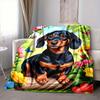 1PC Dachshund Blanket, Throw For Sofa, Bed, Travel, Camping, Livingroom, And Bed, Printing Blanket With Soft And Warm Fabric yy250918131