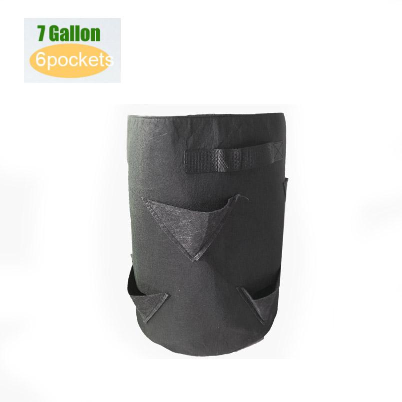 Garden Strawberry Planter Grow Bag Flower Fabric Pots Home Non Woven Jardin Veg  Tomato Planting Container