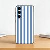 L-light blue stripeds Phone Case For Samsung Galaxy A73,A72,A71,A70,A53,A52,A51,Others Soft Black Cover