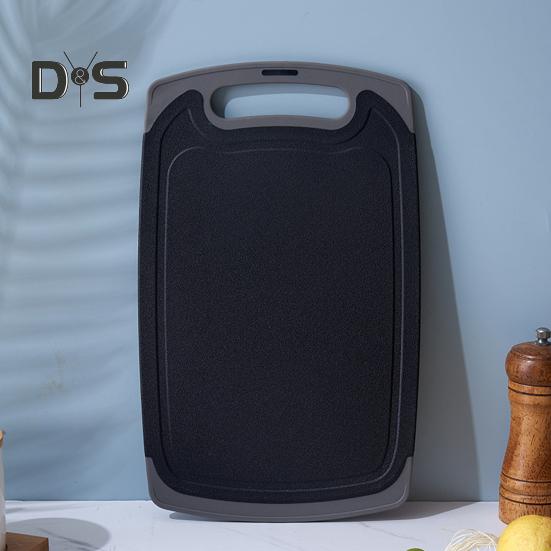 Double-sided Cutting Board Vegetable Meat Chopping Board with Grooves Easy Grip Handle Non-Slip Kitchen Essential for Foodies And Chefs