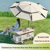 2025 Stainless Steel Large Fishing Umbrella: Thickened Double Layer Sun Protection