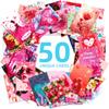 50 Valentine's Day Wall Decoration Cards For Living Room, Bedroom, Study Room Message Postcards