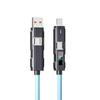 Cavo di Ricarica Rapida USB-C PD 4-in-1 in Silicone per Dispositivi Android