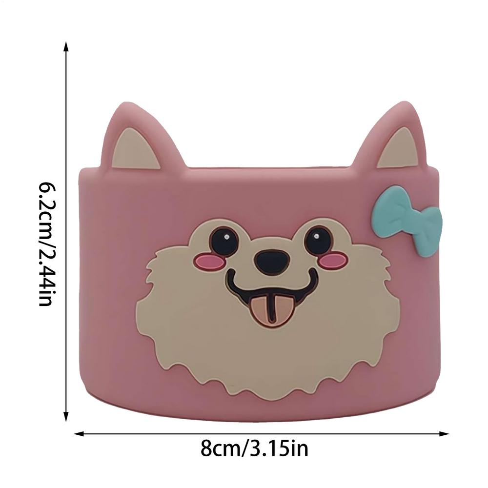 Silicone Bottle Bottom Sleeve Cup Accessory Cartoon Anti-Slip Water Bottle Pad Heat Insulation Sports Cup Cover for Tumbler