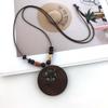 Boho Sweater Chain Hollow Leaves Clothing Pendant Vintage Necklace  Gifts