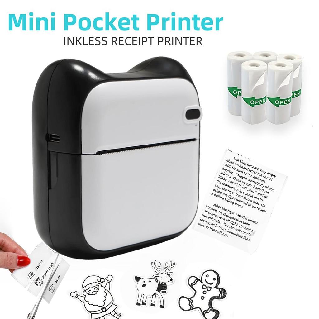 Mini Thermal Printer Paper Label Sticker Colorful Adhesive Self-adhesive Paper For Wireless Bluetooth Photo Inkless Printer