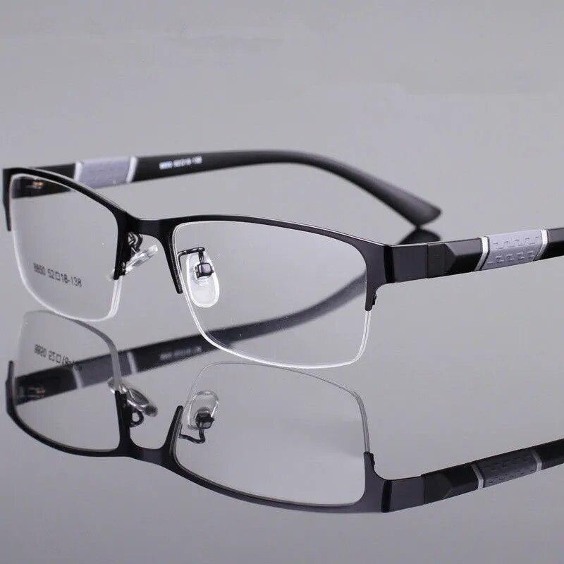 Lunettes de lecture en métal Anti-lumière bleue, pour hypermétropie, pour hommes d'affaires, dioptrie 0 + 1.0 + 1.5 + 2.0 + 2.5 + 3.0 + 3.5 + 4.0