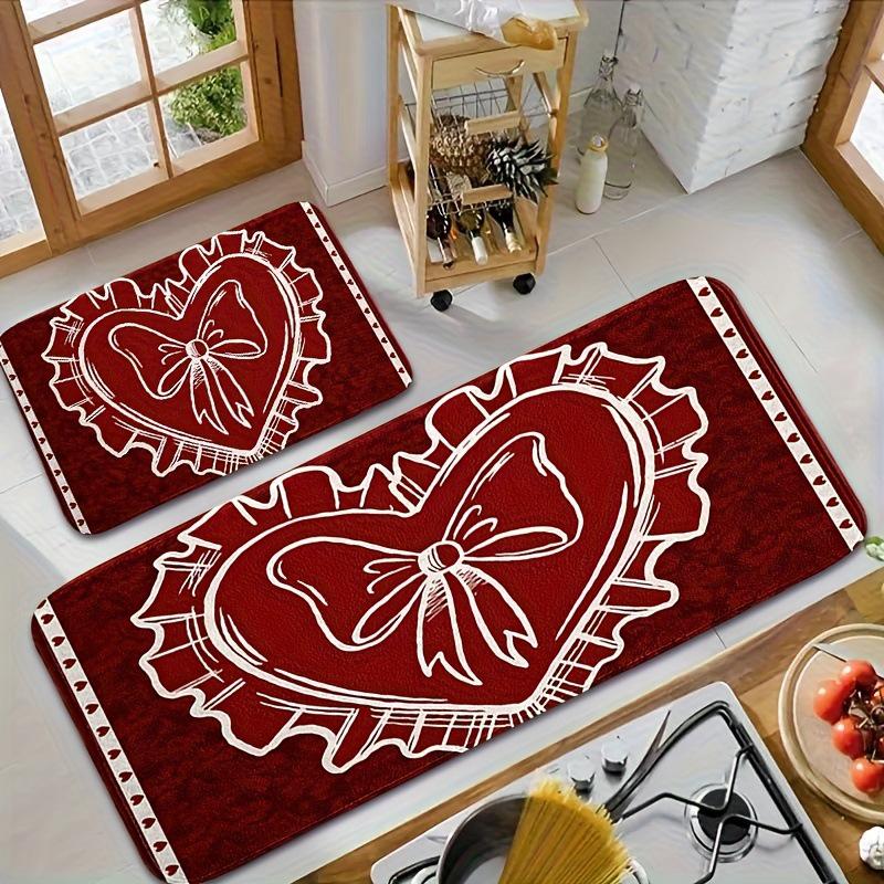 Valentine's Day Heart Hallway Runner: Non-slip, Dirt-resistant, Easy-to-Clean Floor Mat