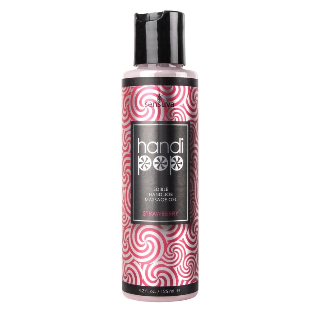 Massage Gel - Sensuva Handipop Massage Gel Strawberry 125 ml