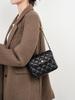 Women's Genuine Leather Cowhide Quilted Crossbody Bag with Chain - 2026 Model