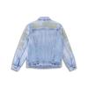 Levis X Sta Washed Distressed Letter Print Long Sleeve Denim Jacket Men Jackets Blue 72334-0449