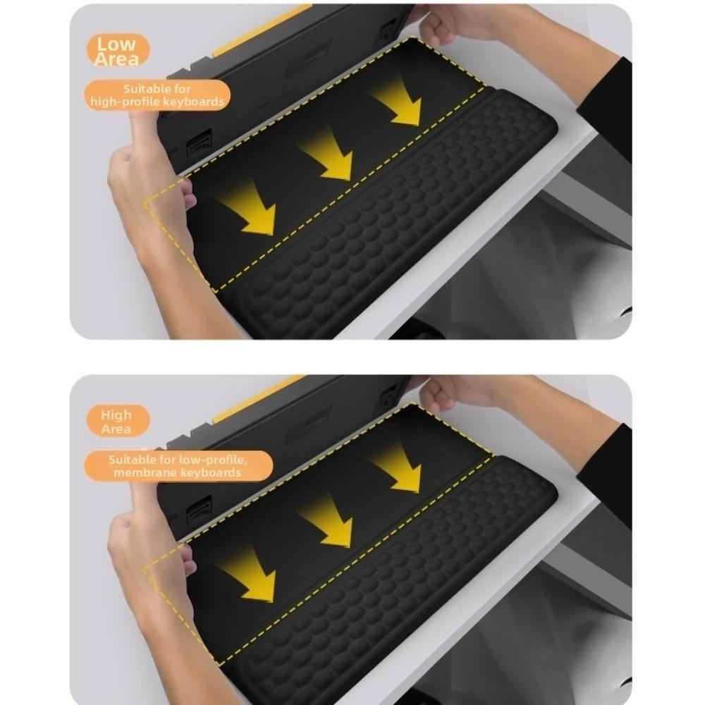 Non-Slip Ergonomic Computer Keyboard Stand Tilted Wrist Pad Easy Typing Wrist Rest Typing Work