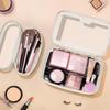 2 Pezzi/Set Borsa Cosmetica Trasparente Chiusura a Cerniera Impermeabile Grande Capacità Portatile Leggera Rossetto Matita Sopracciglia Pennello Trucco Pochette Trucco da Viaggio