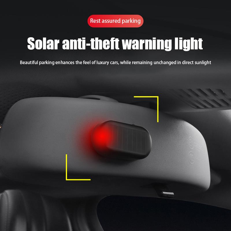 Strobe Signal Sicherheitssystem Universal-Blitz Warnung Led Licht Alarm Lampe Auto Solar Power Simulation Gefälschte Anti-Diebstahl Vorsicht