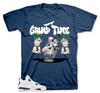 Retro 4 SB Navy Graphic T-Shirt AJ4 - Fly Kicks Sneaker Tees