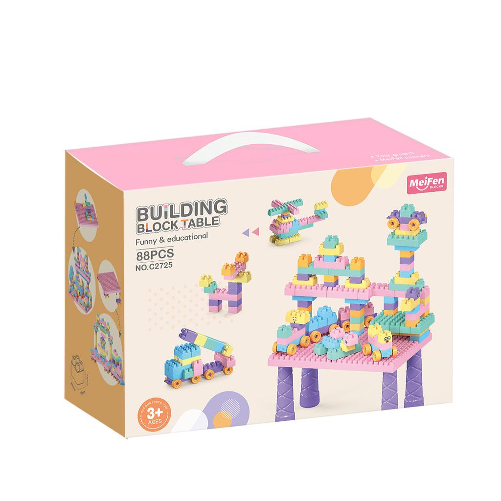 DIY Macaroon Fun Particles Building Block Toy Set Parent and Child Girls Assembling Educational Toys