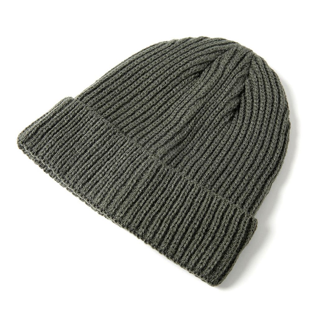 Outdoor Unisex Warm Cap Delicate Stripe Knitting Windproof Sports Knit Hats
