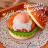 Big Burger Squishy Slow Rising Beef Hamburger Bread Squeeze Toy - Stress Release Hand Relax Toy Layered Slow Rebound