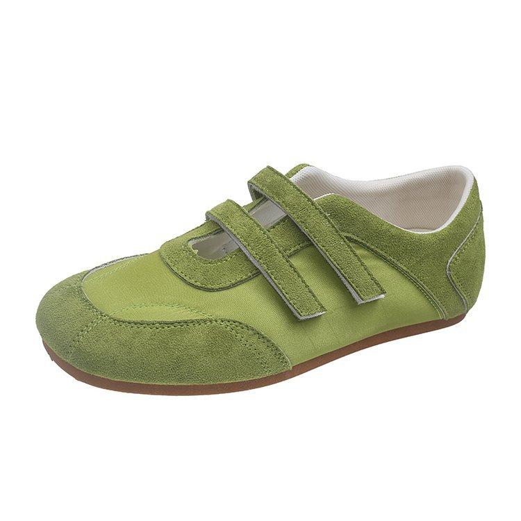Nuove scarpe da ginnastica tedesche estive con velcro e suola morbida, traspiranti, a suola piatta, sportive, casual, da ballo
