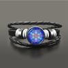 Vintage Om Yoga Chakra Mandala Snap Button Bracelets Classic Flower of Life Tree Adjutable Leather Bracelet Wristband Jewelry