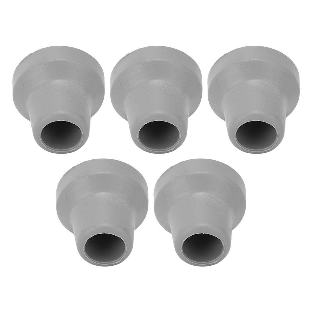 5Pcs Medical Crutch Tips Medical Crutch Tips 16mm Replacement Crutch Tips with Metal Gaskets for CanesGrey