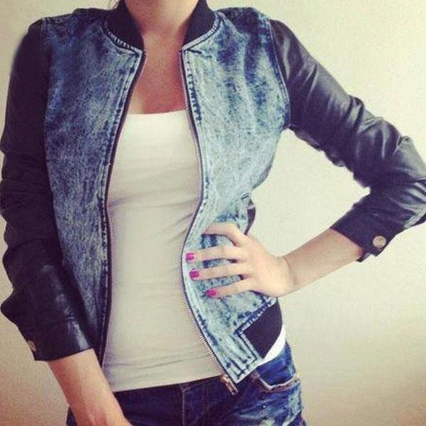 denim bike jacket