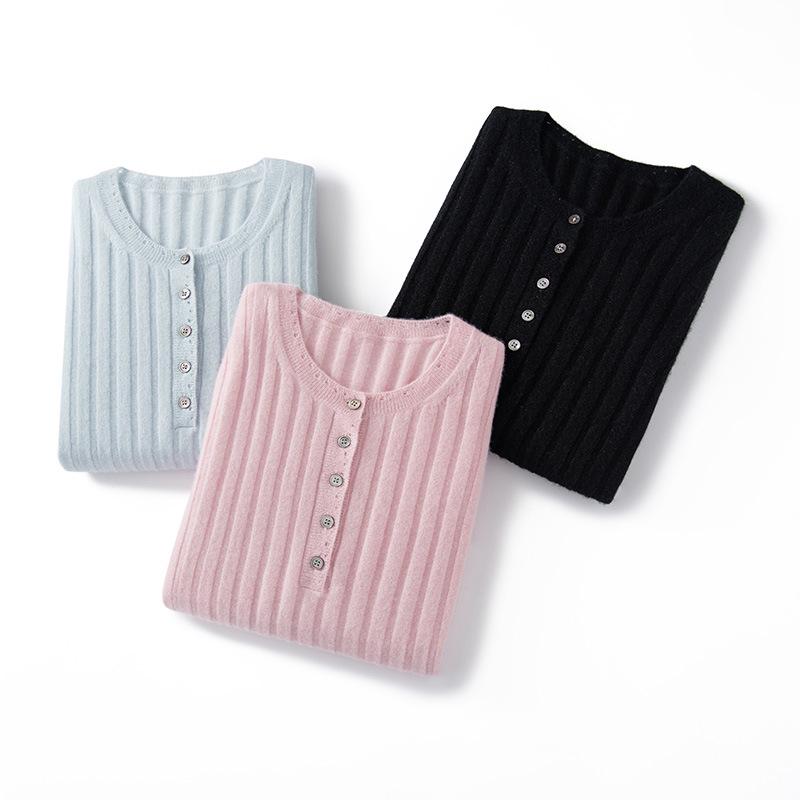 Women's 100% Pure Cashmere Slimming Pullover Knit Sweater - New Autumn Collection