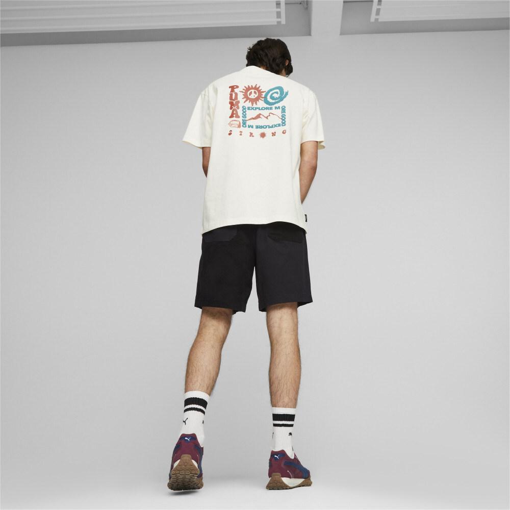 Puma Solid Mid-Rise Fitted Casual Shorts Men shorts Black 621288-01