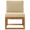 Outdoor Center Sofa Solid Acacia Wood