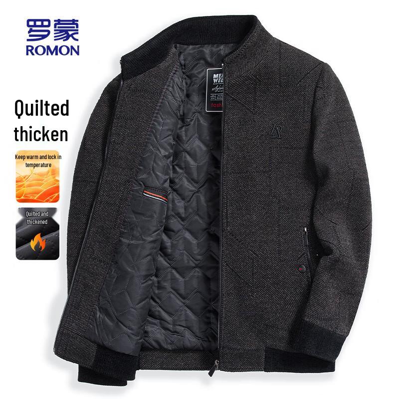 

Romon Men s Padded Winter Jacket L