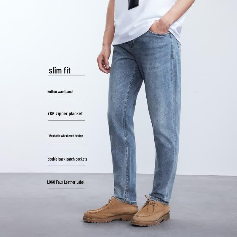 Jack & Jones Men's Trendy Washed Stretch Denim Jeans