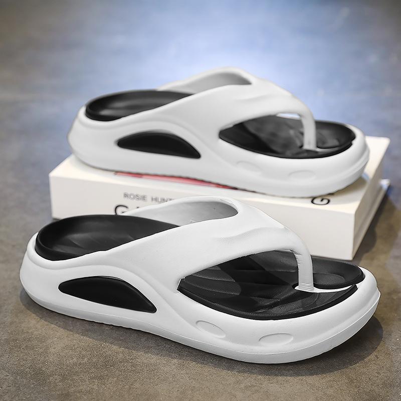 

Летние мужские тапочки Шлепанцы для улицы и дома Удобные мягкие шлепанцы Мужские пляжные сандалии Нескользящие Домашние мужские тапочки для улицы 42-43