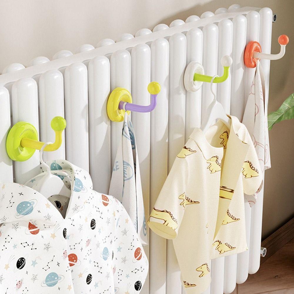 5Pcs Plastic Radiator Drying Hooks Punch-free Heat-resistant Heater Hooks Space Saving Heavy Duty Radiators Towels Rack for Home