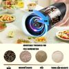 Customizable Electric Pepper and Salt Grinder Rechargeable Cordless Adjustable Setting For Spices Grinding Device Set
