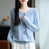 Women S Loose Long Sleeve Knit Cardigan Versatile Sweater Coat