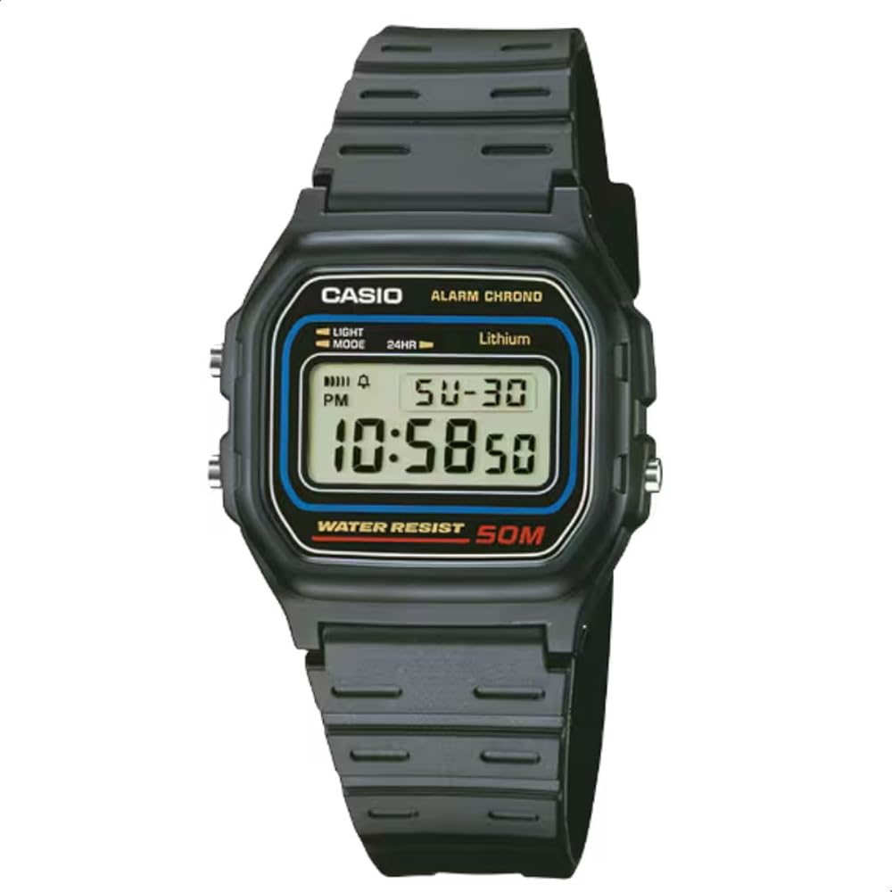 Casio Cheap Casio W59-1V Digital Standard Watch Black