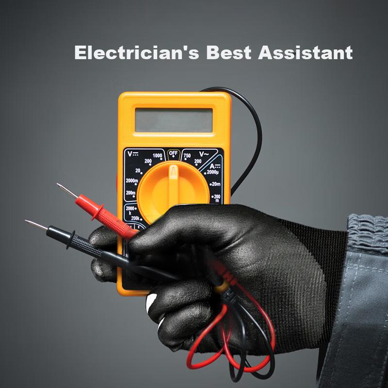 Henghui Insulation Gloves, 400V Electrical Low-Voltage Latex Rubber Anti-Electric Shock Non-Slip Wear-Resistant Work Gloves, DGX36